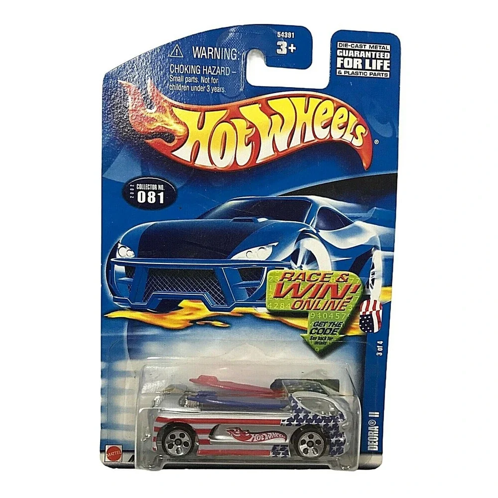 New 2001 Mattel Hot Wheels Deora II Die Cast‎ Patriotic Truck w/ Surf Boards #81